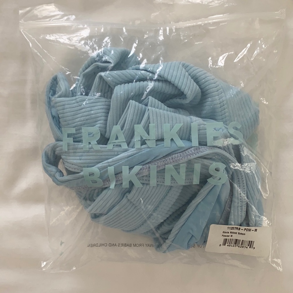 Frankies Bikinis Stevie Top + Bottom Powder M